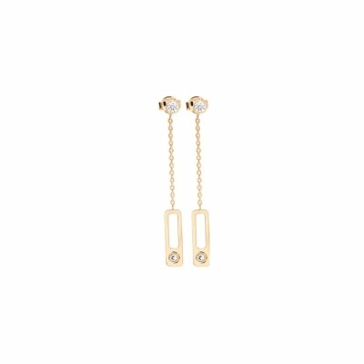 Boucles d'oreilles Murat en plaqué or jaune et oxydes de zirconium