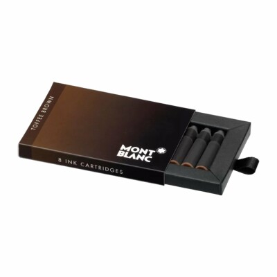 Montblanc toffee brown ink cartridges, sold by 8