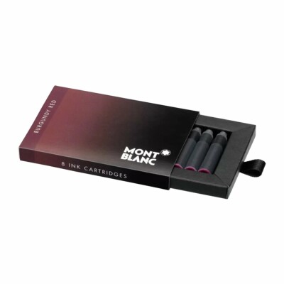 Montblanc burgundy red ink cartridges, sold by 8