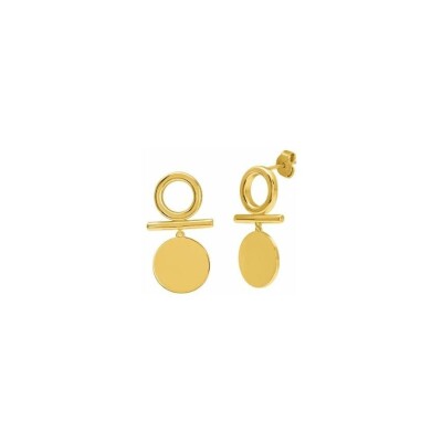 Boucles d'oreilles Murat en plaqué or jaune