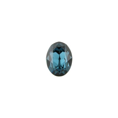 Bague Qudo Tivola en métal doré et pierre de couleur montana, taille 58