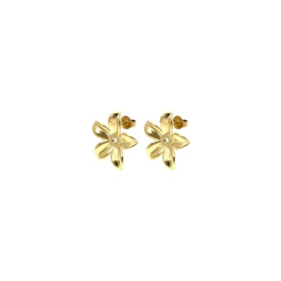 Boucles d'oreilles Qudo Pescia en métal doré