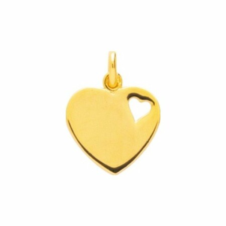 Pendentif coeur en plaqué or