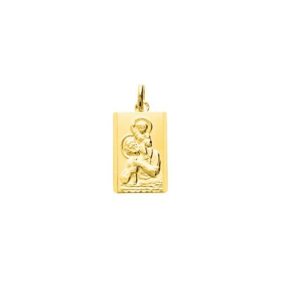 Médaille Saint Christophe en plaqué or