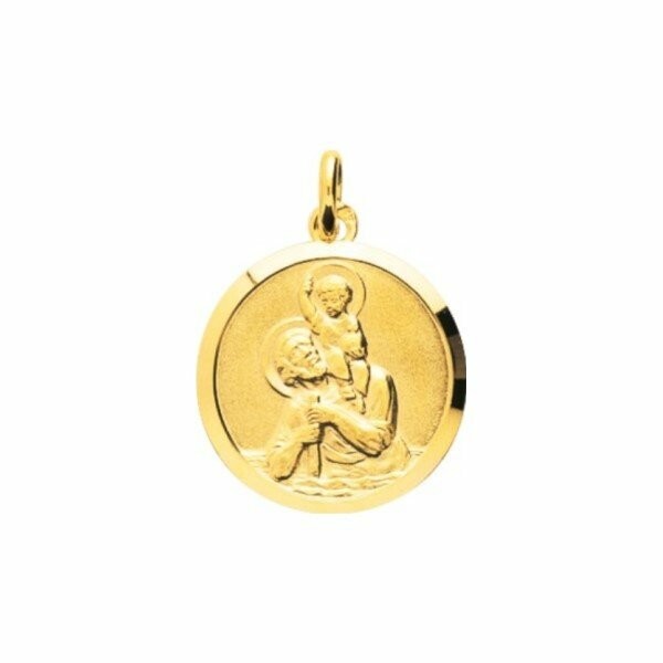 Médaille St-Christophe en plaqué or