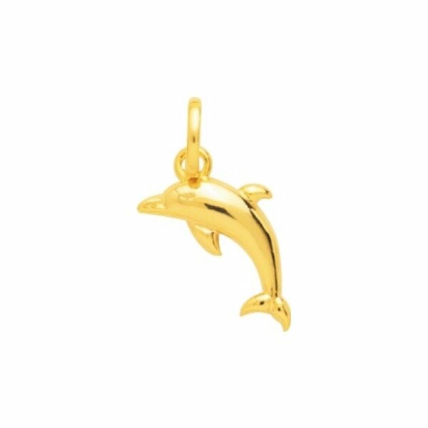 Pendentif dauphin en plaqué or