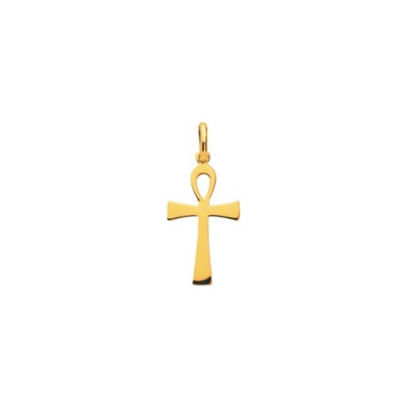 Pendentif motif croix en plaqué or