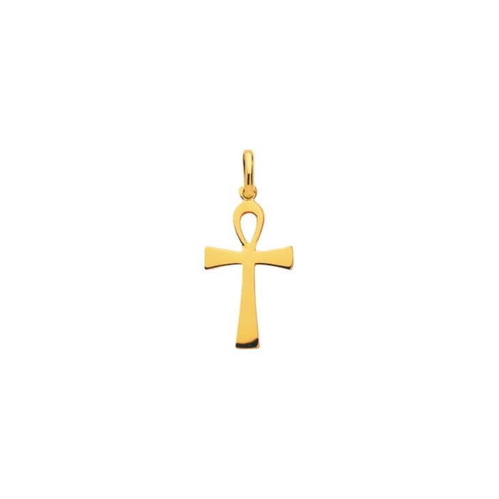 Pendentif motif croix en plaqué or
