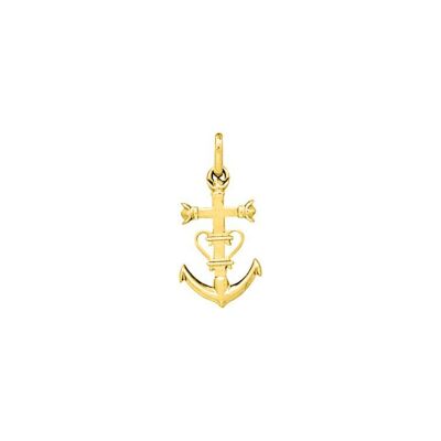 Pendentif croix en plaqué or