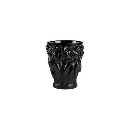 Vase Lalique Bacchantes Petit modèle en cristal noir