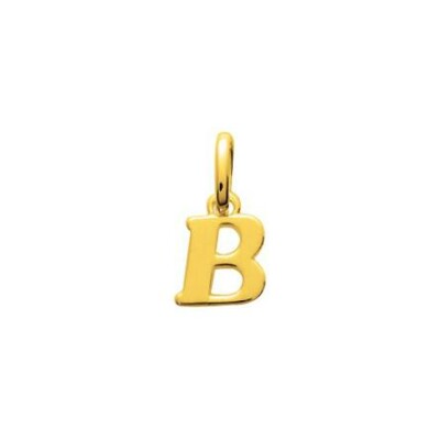Pendentif initiale lettre B en plaqué or