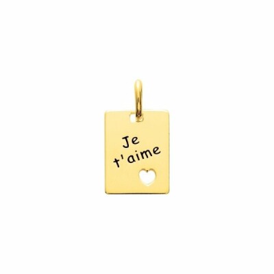 Pendentif en plaqué or jaune