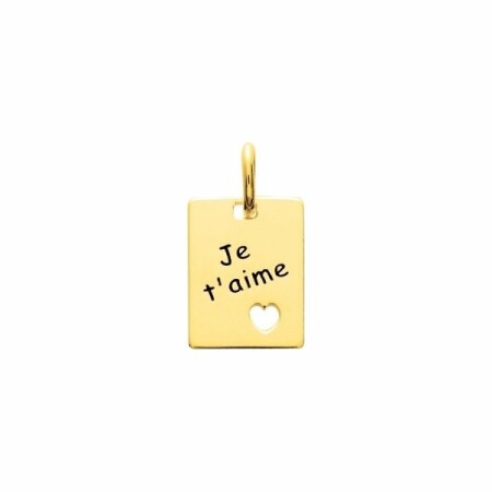 Pendentif en plaqué or jaune