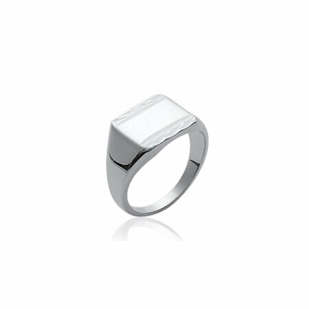 Bague en argent rhodié