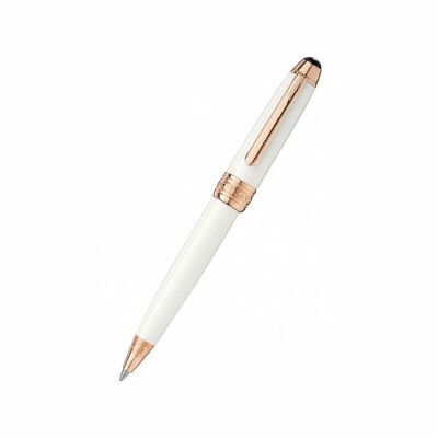 Stylo bille Montblanc Meisterstück  en plaqué or rose, résine