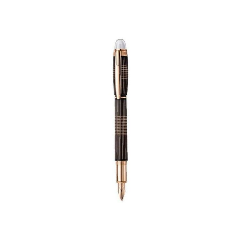 Stylo plume Montblanc StarWalker en résine et plaqué or rose