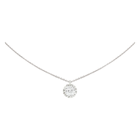 Collier Filles en or Miroir en or blanc et diamant