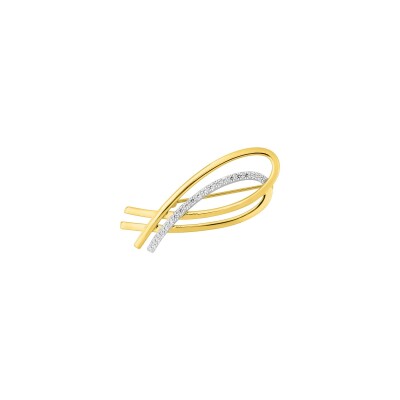 Broche en plaqué or