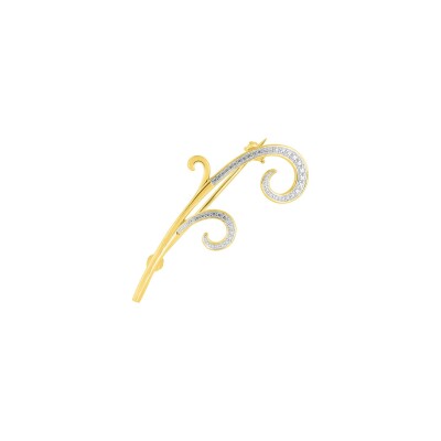 Broche en plaqué or