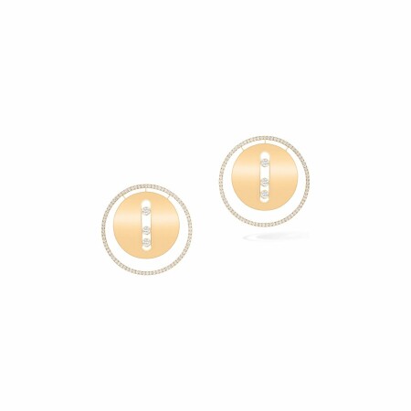 Boucles d'oreilles Messika Lucky Move GM en or jaune et diamants