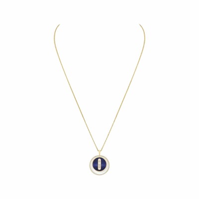 Collier Messika Lucky Move en or jaune, lapis lazuli et diamants