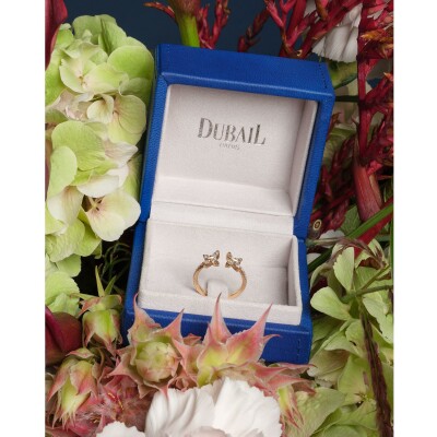 Bague Toi & Moi diamants or rose