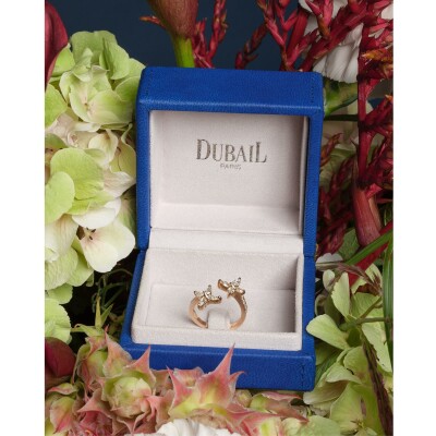 Bague Toi & Moi diamants or rose
