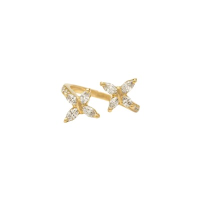 Bague Toi & Moi diamants or jaune