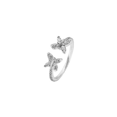 Bague Toi & Moi diamants or blanc