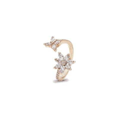 Toi & Moi ring diamonds rose gold