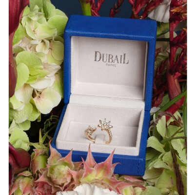 Toi & Moi ring diamonds rose gold