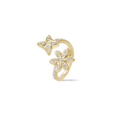 Toi & Moi ring diamonds yellow gold