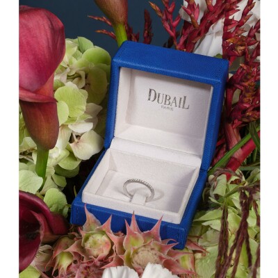 Alliance diamants or blanc