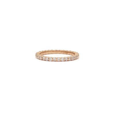 Wedding ring, 34 diamonds, rose gold