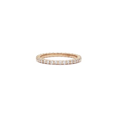 Alliance Bride diamants or rose