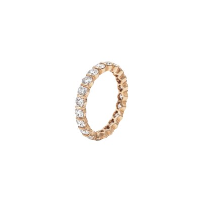 Alliance Bride diamants or rose