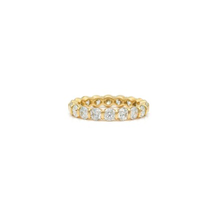 Wedding ring, 24 diamonds, yellow gold