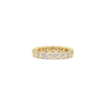 Alliance Bride diamants or jaune