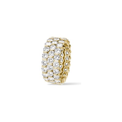 Alliance Bride diamants or jaune