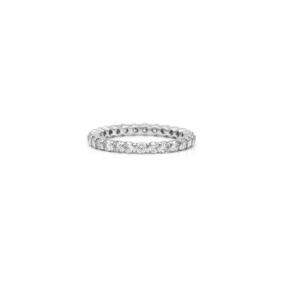 Wedding ring, 34 diamonds, white gold