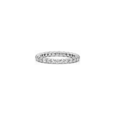 Alliance Bride diamants or blanc