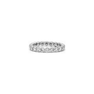 Alliance Bride diamants or blanc