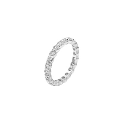 Alliance Bride diamants or blanc