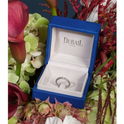 Alliance Bride diamants or blanc