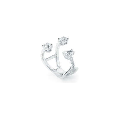 Bague Tree Shape diamants or blanc