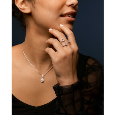 Bague Tree Shape diamants or blanc