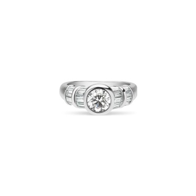Bague Fée diamants or blanc