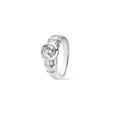 Bague Fée diamants or blanc