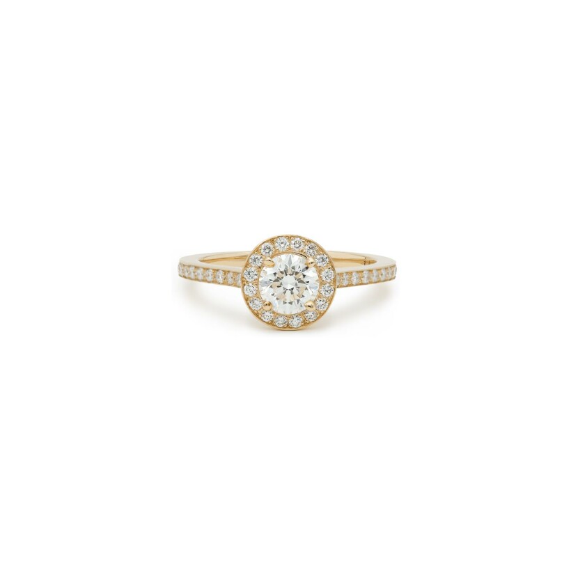 Certified diamond ring, rose gold