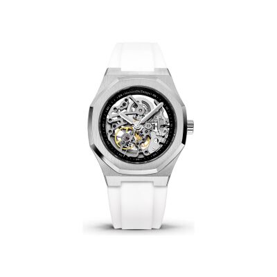 Montre Maison du Temps MTBeta Skeleton Silicone Blanc